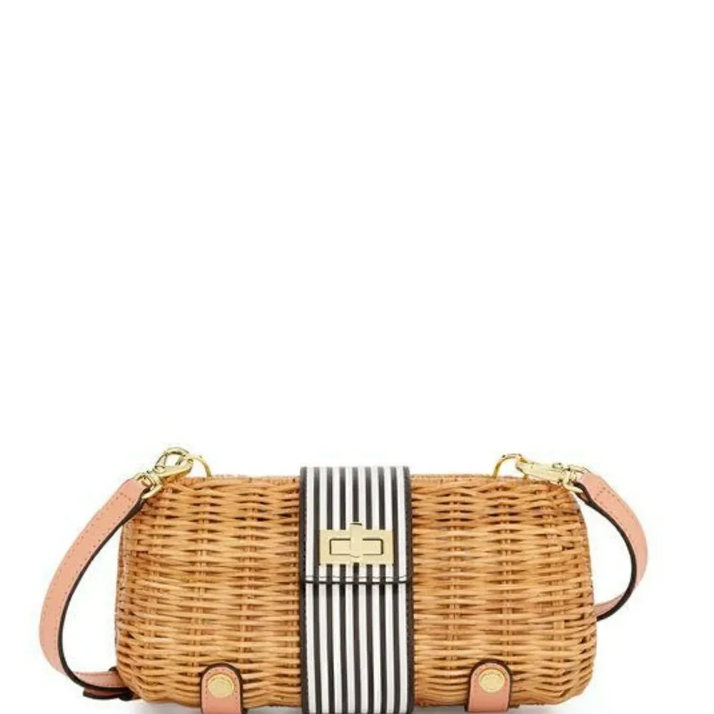 Henri Bendel Montauk Wicker Clutch